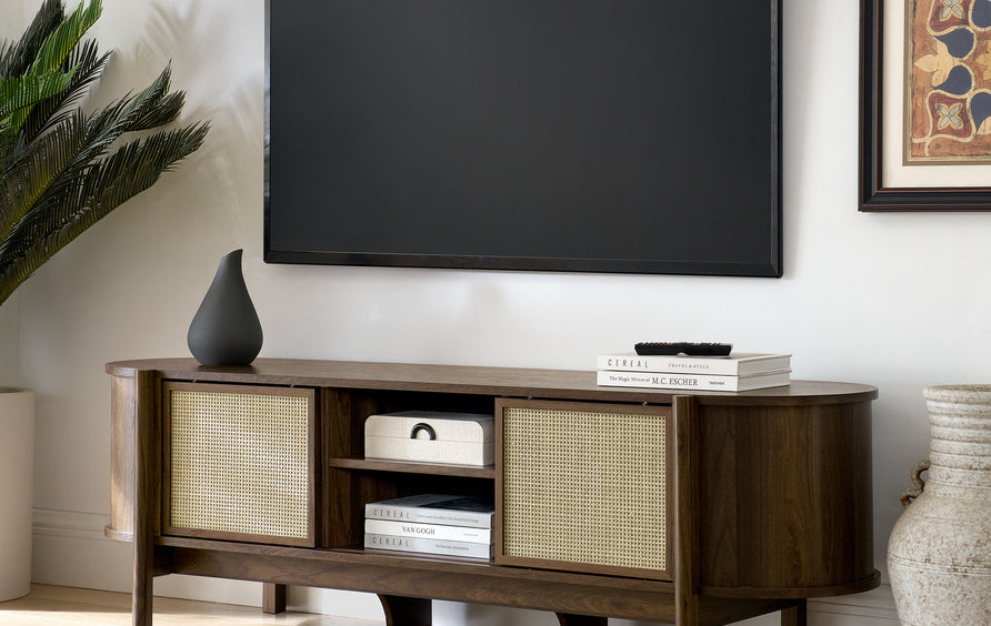Hesper 61" TV Stand in Walnut
