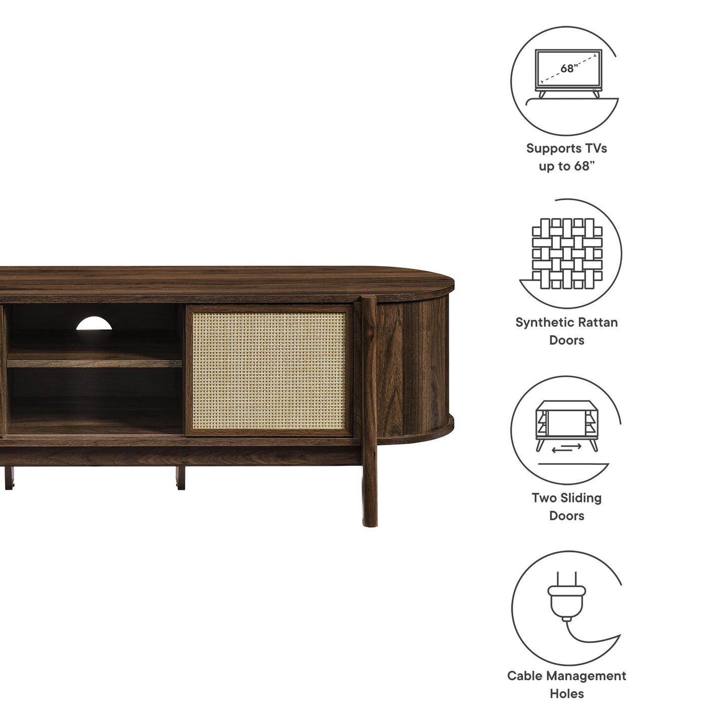 Reid 61" TV Stand by Furniture For America