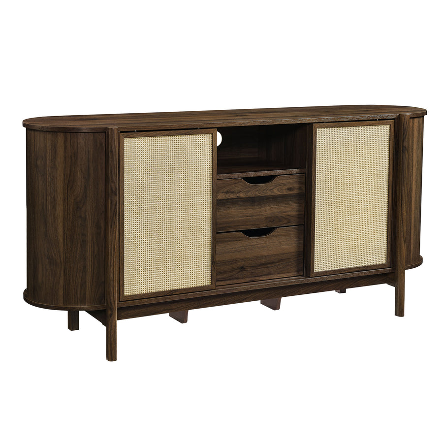 Hesper 63" Curved Sideboard in Walnut