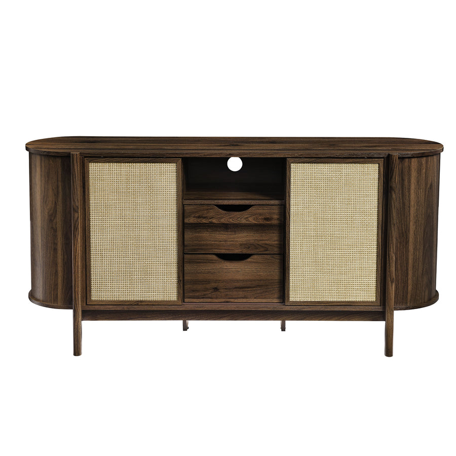 Hesper 63" Curved Sideboard in Walnut