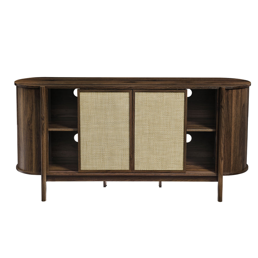 Hesper 63" Curved Sideboard in Walnut