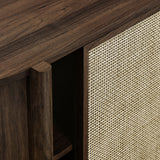 Hesper 63" Curved Sideboard in Walnut