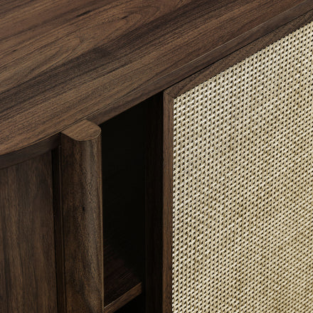 Reid 63" Curved Sideboard in Walnut