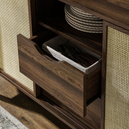 Reid 63" Curved Sideboard by Furniture For America