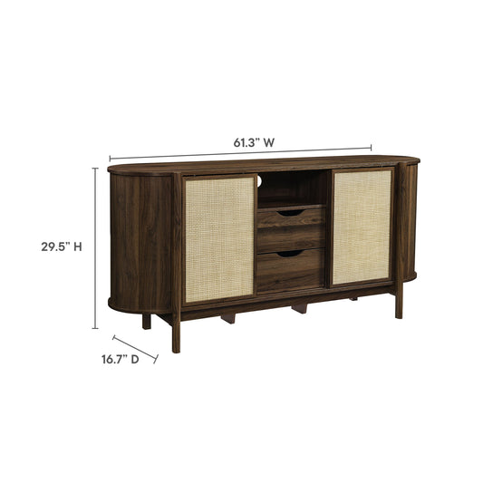 Reid 63" Curved Sideboard by Furniture For America
