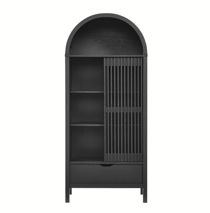 Vaughn 71" Arched Storage Display Cabinet by Furniture For America