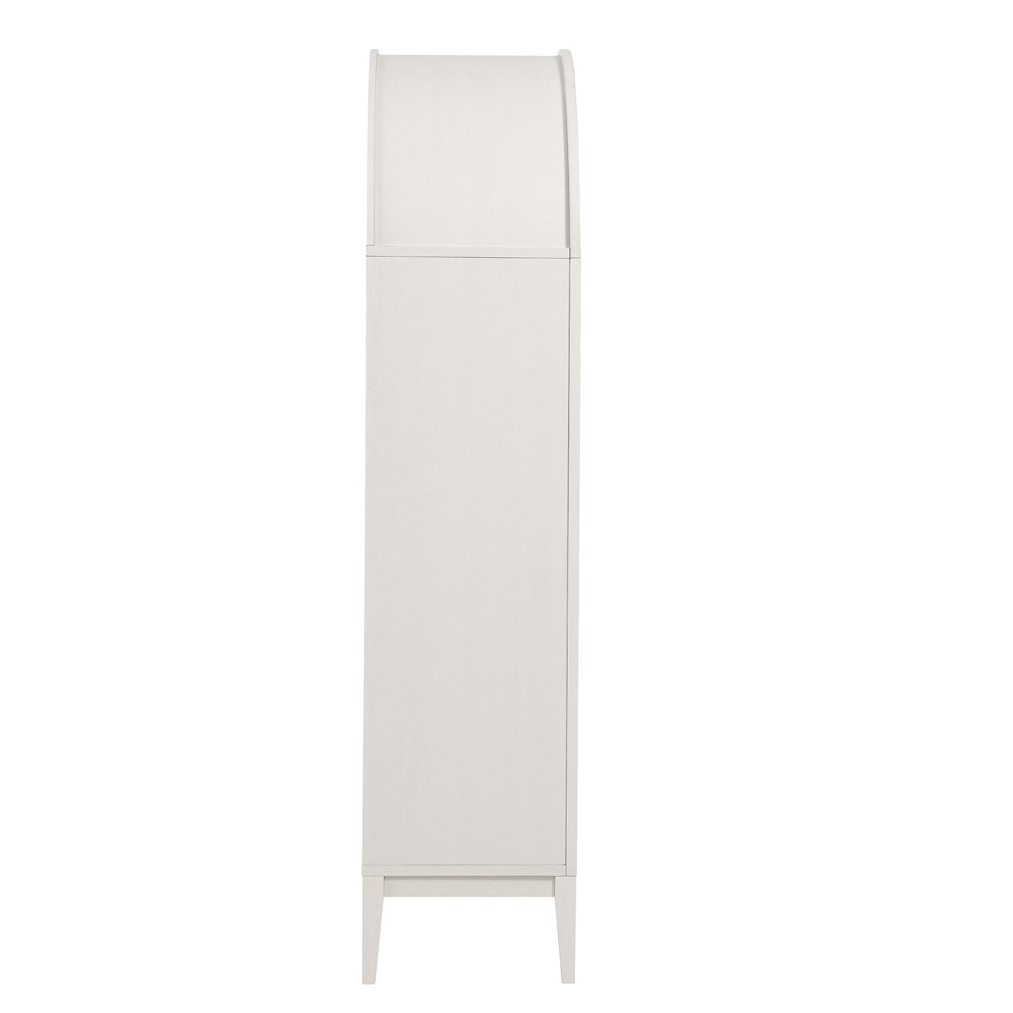 Nolan 74" Tall Wide Arched Storage Display Cabinet by Furniture For America