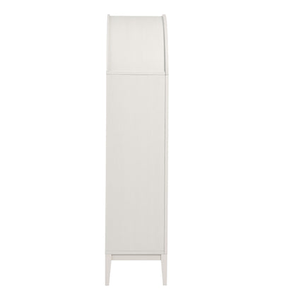 Nolan 74" Tall Wide Arched Storage Display Cabinet by Furniture For America