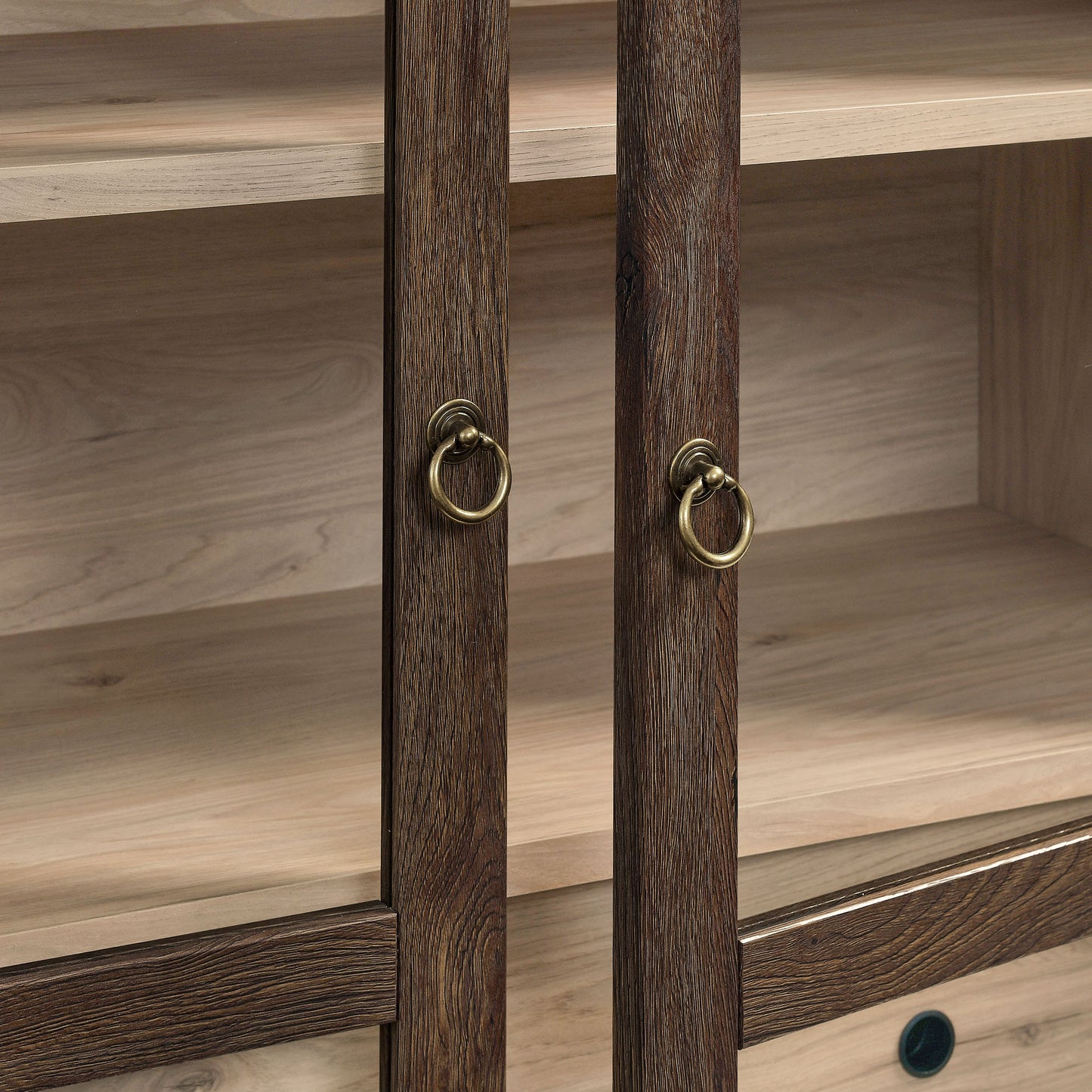 Nolan 74" Tall Wide Arched Storage Display Cabinet by Furniture For America