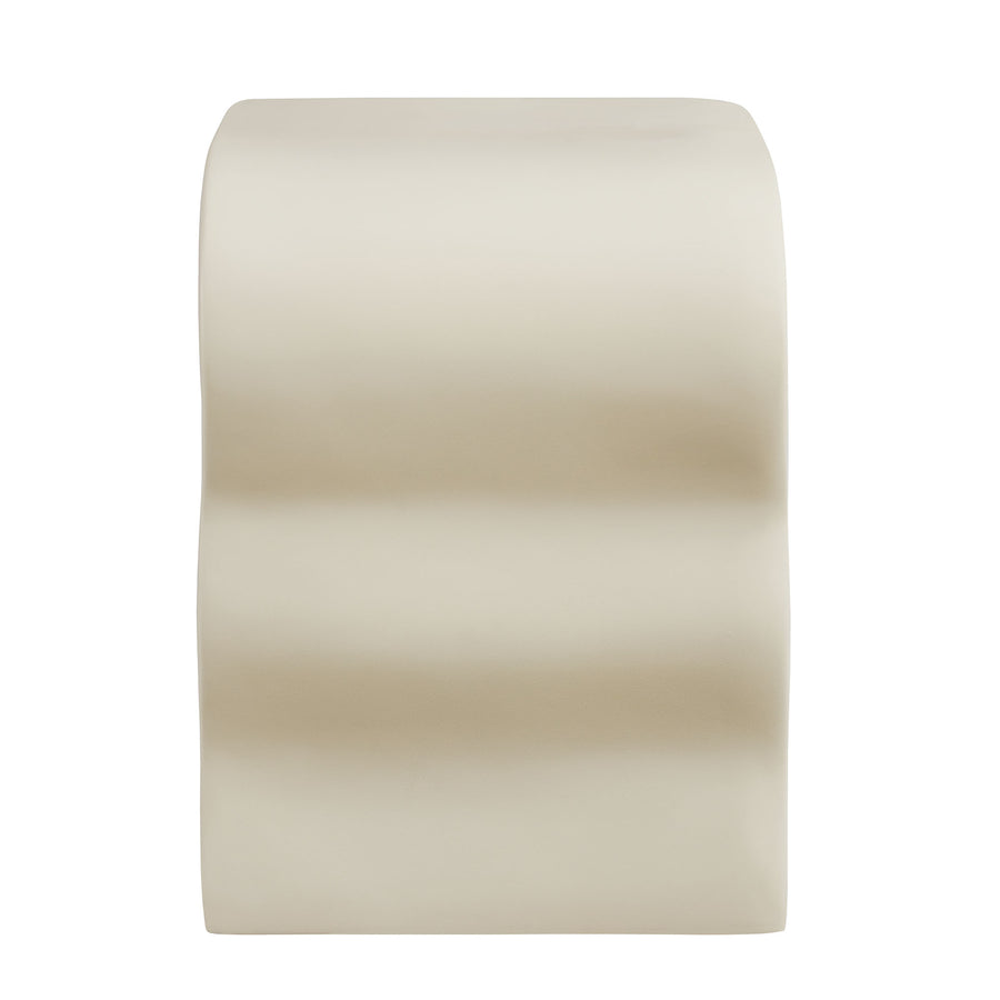 Castile Squiggle Side Table in Ivory