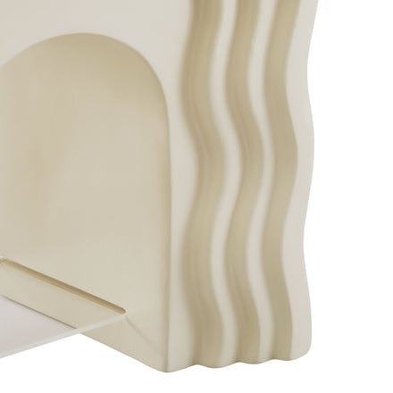 Jorin Squiggle Side Table in Ivory