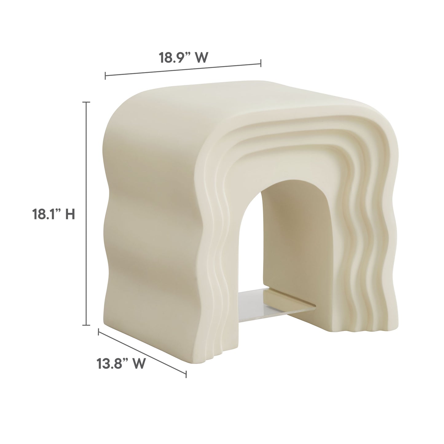 Jorin Squiggle Side Table by Furniture For America