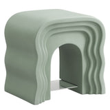Castile Squiggle Side Table in Sage