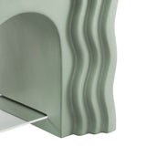 Castile Squiggle Side Table in Sage
