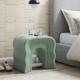Castile Squiggle Side Table in Sage