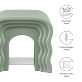 Castile Squiggle Side Table in Sage
