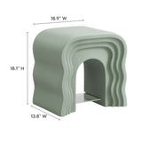 Castile Squiggle Side Table in Sage