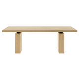Caelia 82" Rectangular Wood Dining Table in Natural