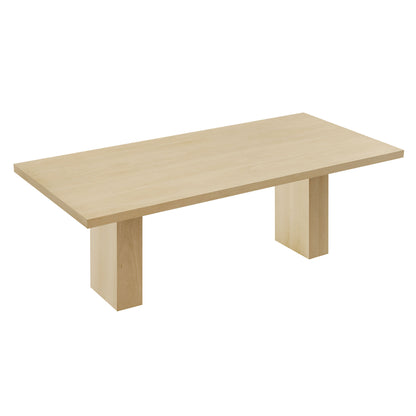 Piston 82" Rectangular Wood Dining Table by Furniture For America