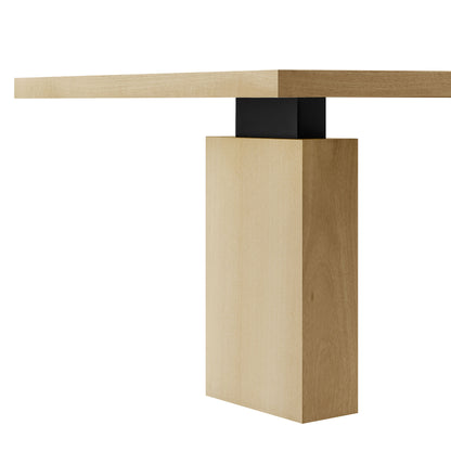 Piston 82" Rectangular Wood Dining Table by Furniture For America