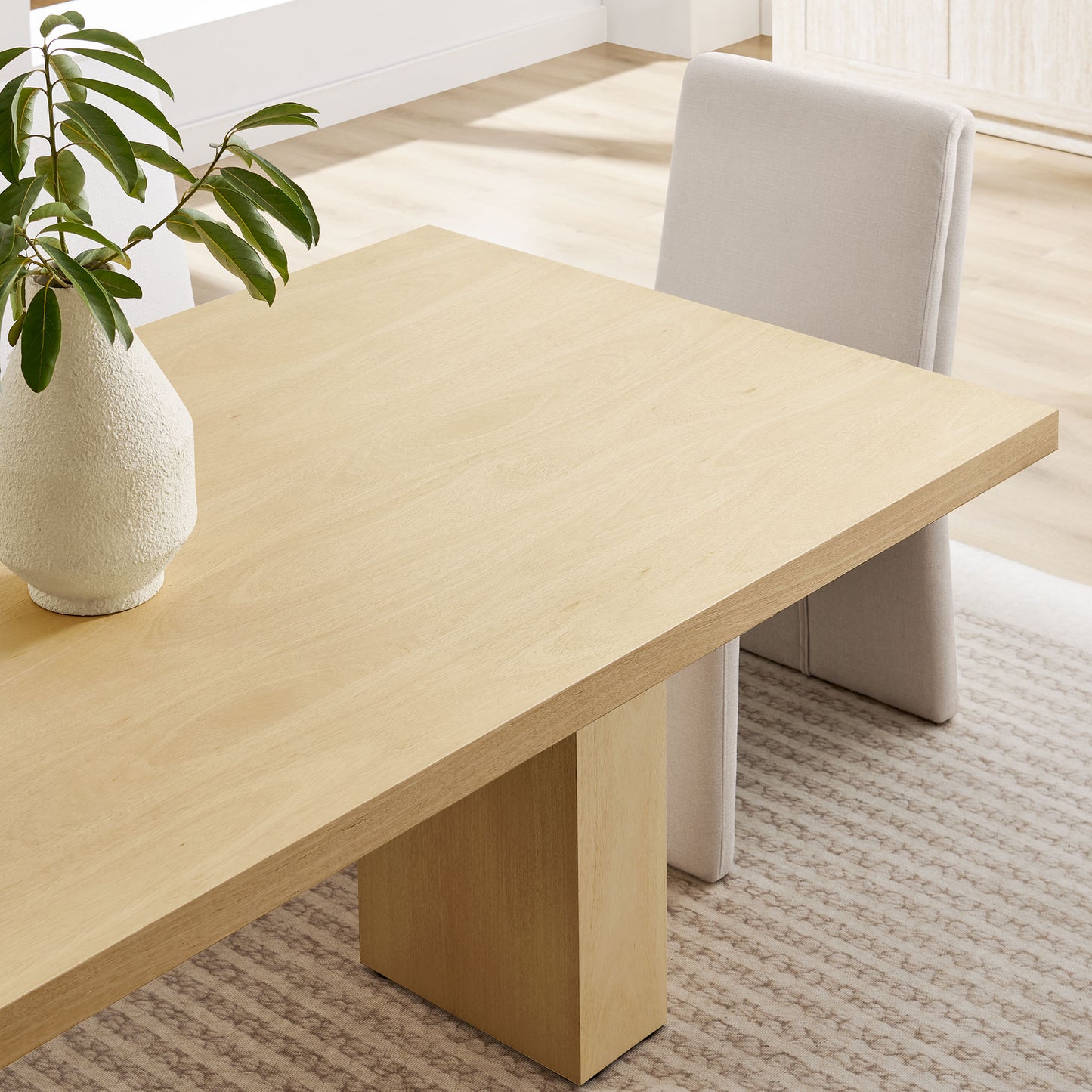 Piston 82" Rectangular Wood Dining Table by Furniture For America