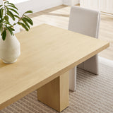 Caelia 82" Rectangular Wood Dining Table in Natural