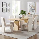 Caelia 82" Rectangular Wood Dining Table in Natural