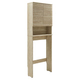 Vera Over the Toilet Faux Travertine Bathroom Storage Cabinet in Travertine