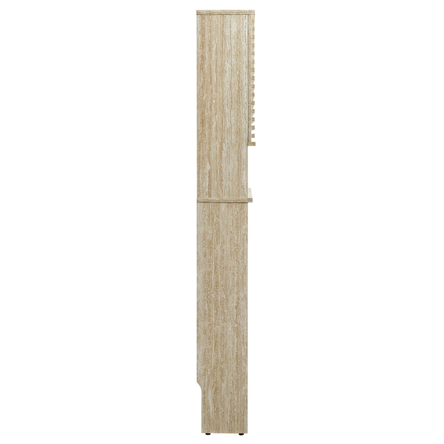 Vera Over the Toilet Faux Travertine Bathroom Storage Cabinet in Travertine
