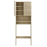 Vera Over the Toilet Faux Travertine Bathroom Storage Cabinet in Travertine