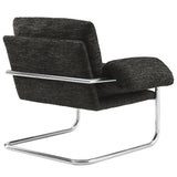Eurus Boucle Fabric Accent Chair in Charcoal