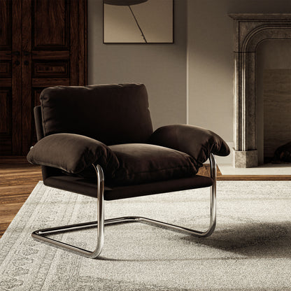 Ansel Performance Velvet Accent Chair by Furniture For America