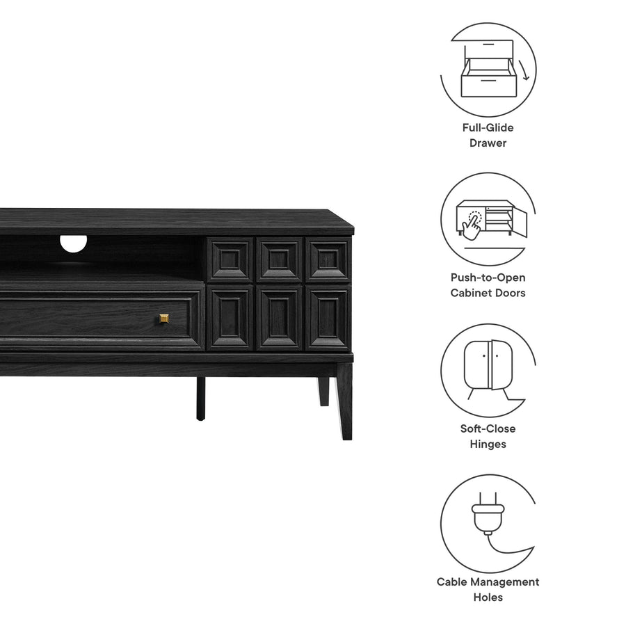 Maren 59" TV Stand in Black