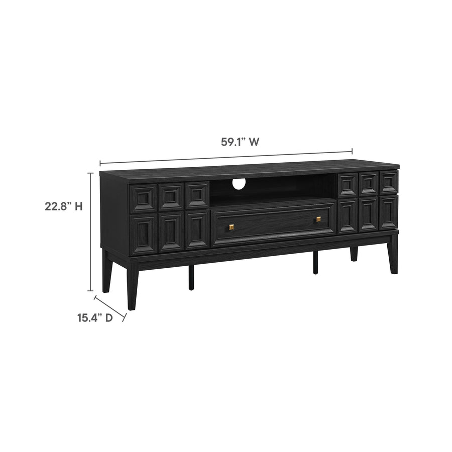 Maren 59" TV Stand in Black