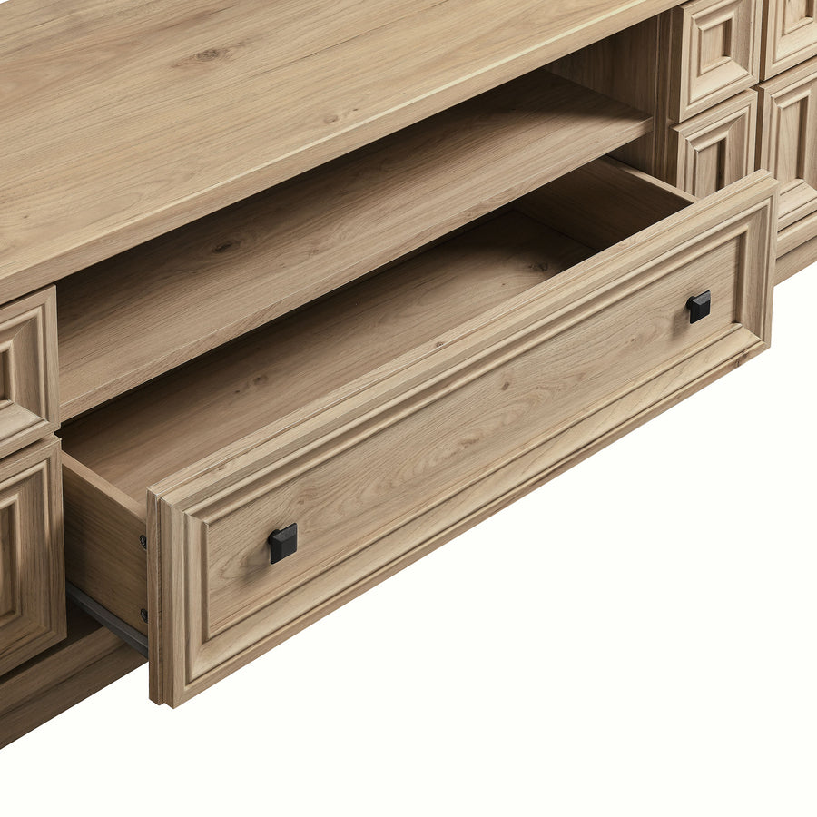 Maren 59" TV Stand in Light Oak