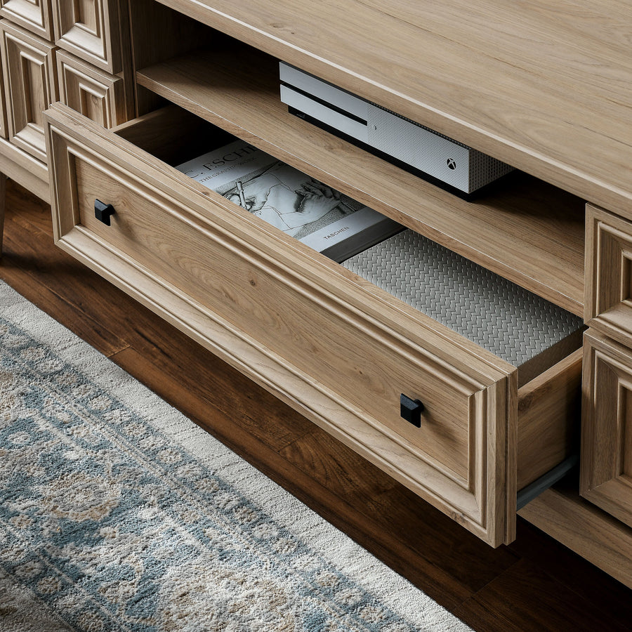 Maren 59" TV Stand in Light Oak