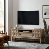 Maren 59" TV Stand in Light Oak