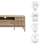 Maren 59" TV Stand in Light Oak