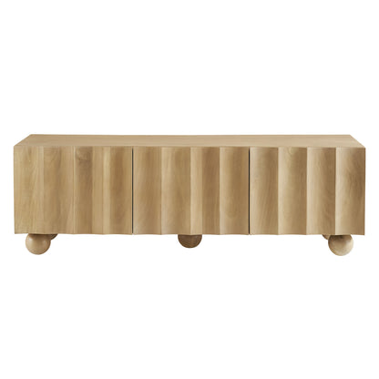 Sorren Scalloped 54" Wood TV Stand by Furniture For America