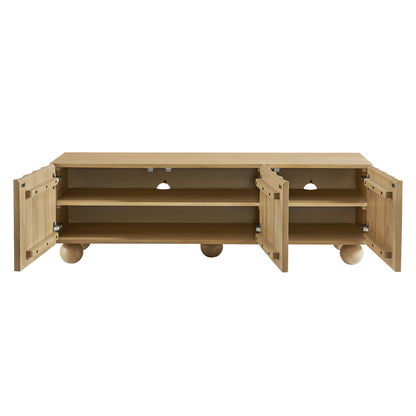 Sorren Scalloped 54" Wood TV Stand by Furniture For America