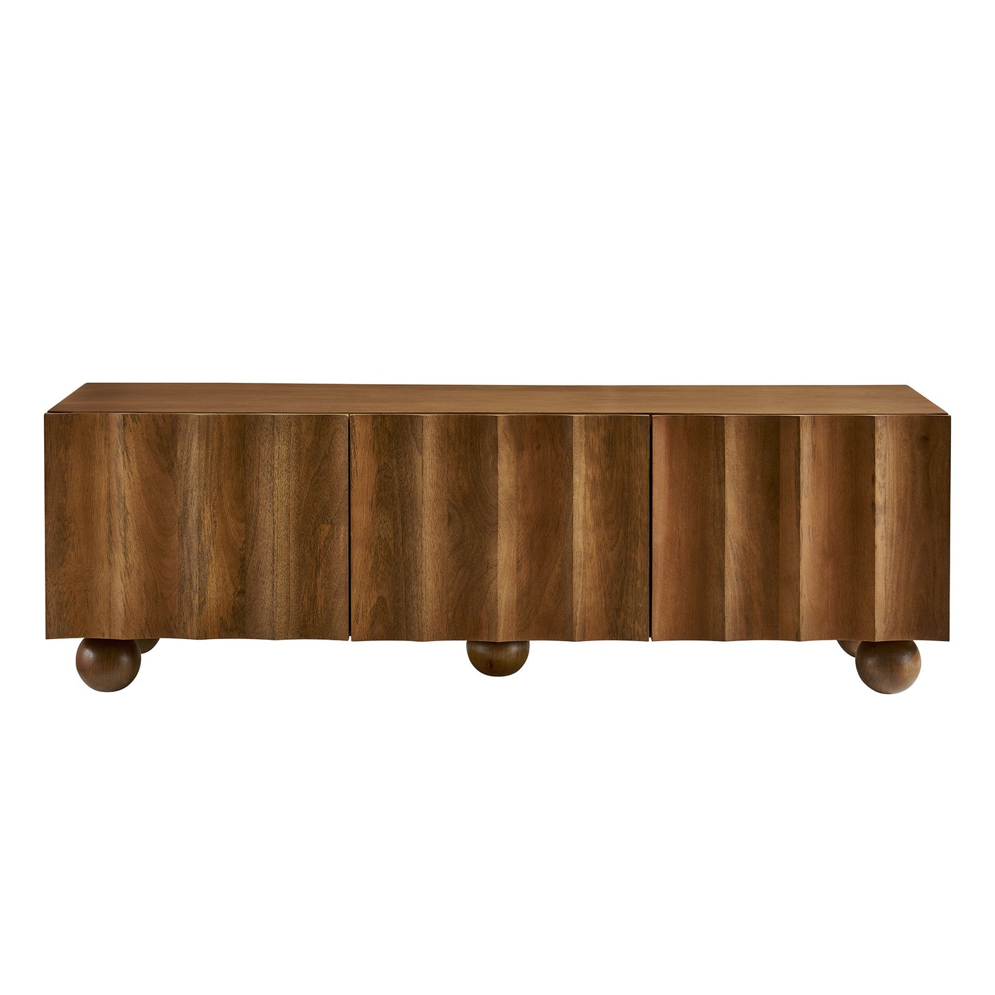 Sorren Scalloped 54" Wood TV Stand by Furniture For America