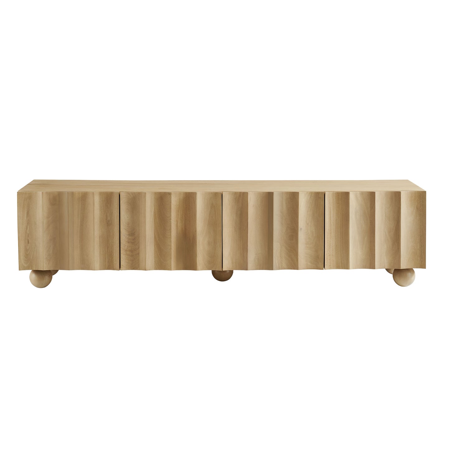 Sorren Scalloped 71" Wood TV Stand by Furniture For America