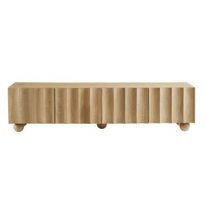 Sorren Scalloped 71" Wood TV Stand by Furniture For America