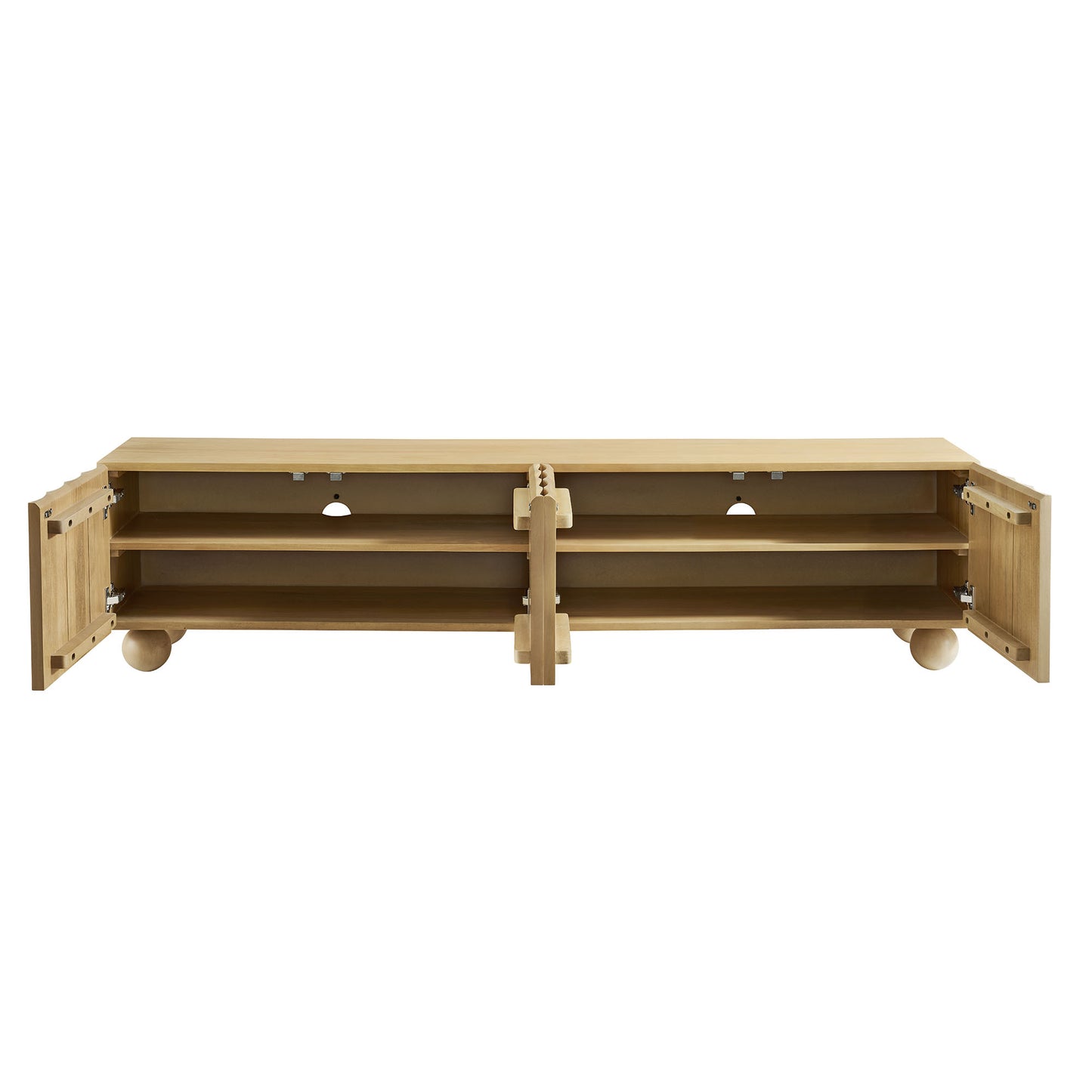 Sorren Scalloped 71" Wood TV Stand by Furniture For America