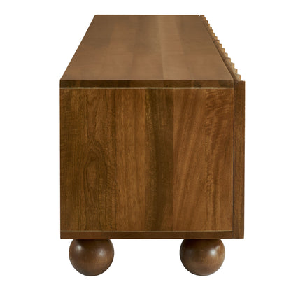 Sorren Scalloped 71" Wood TV Stand by Furniture For America