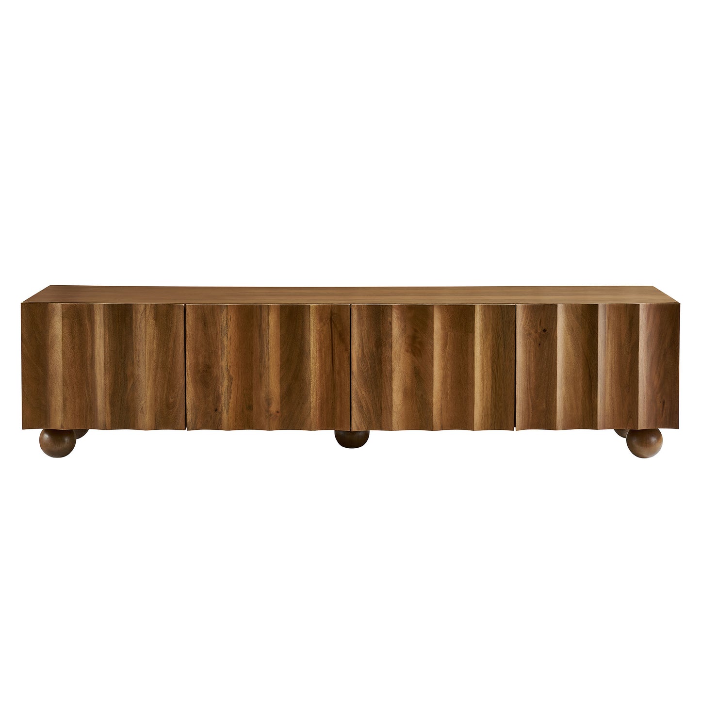 Sorren Scalloped 71" Wood TV Stand by Furniture For America