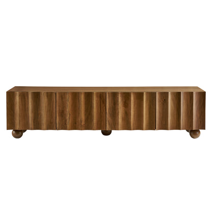 Sorren Scalloped 71" Wood TV Stand by Furniture For America