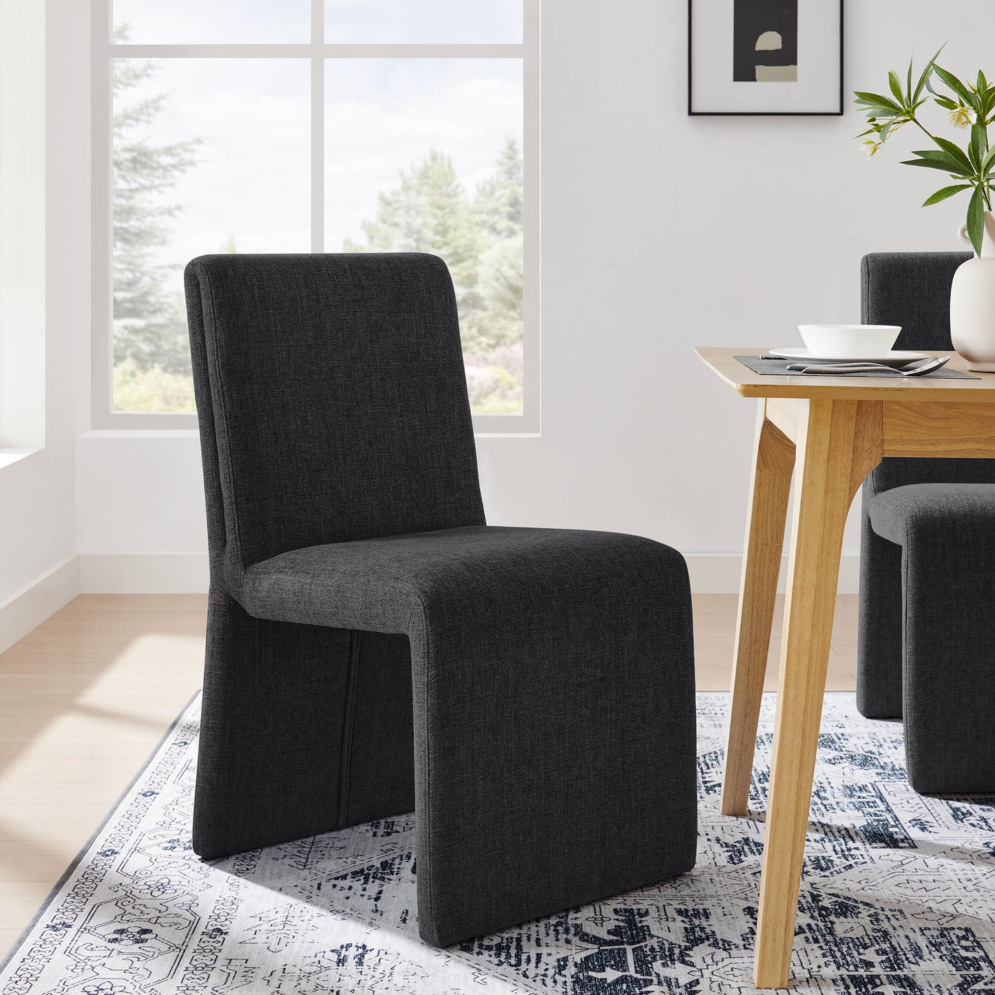 Emory Fabric Upholstered Dining Side Chair by Furniture for America