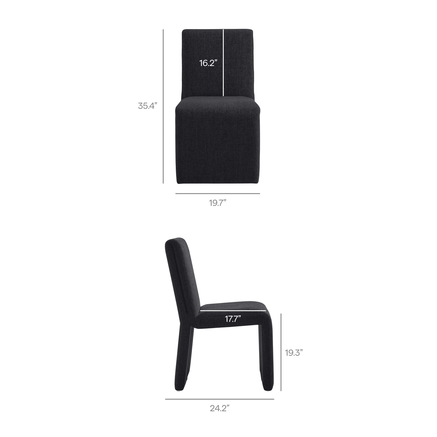 Emory Fabric Upholstered Dining Side Chair by Furniture for America
