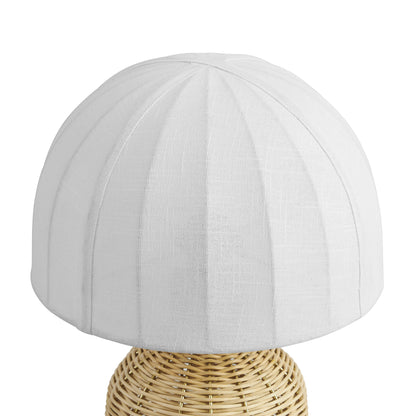 Santo Rattan Table Lamp With Dome Shade by Furniture for America